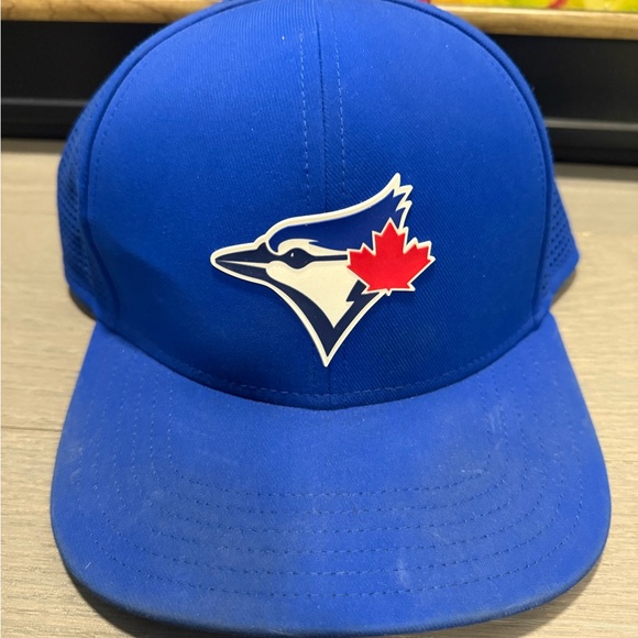 MLB Other - MLB Blue Baseball Cap with Red Logo